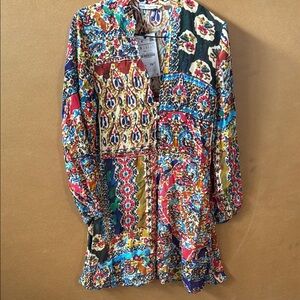 Zara Multicolor Bohemian Dress